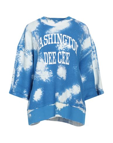 Washington Dee Cee Washington Dee-cee Woman Sweatshirt Azure Size L Cotton In Blue