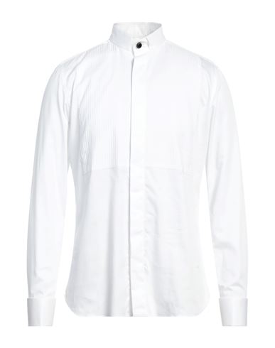 Giampaolo Man Shirt White Size 15 ¾ Cotton