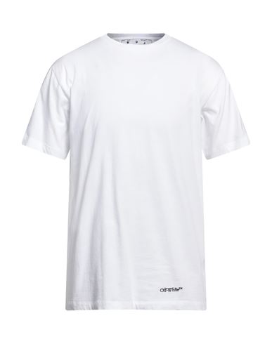 Off-white Man T-shirt White Size S Cotton