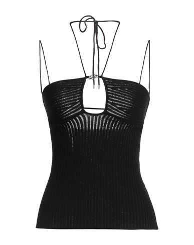 Blumarine Woman Top Black Size L Viscose, Polyester
