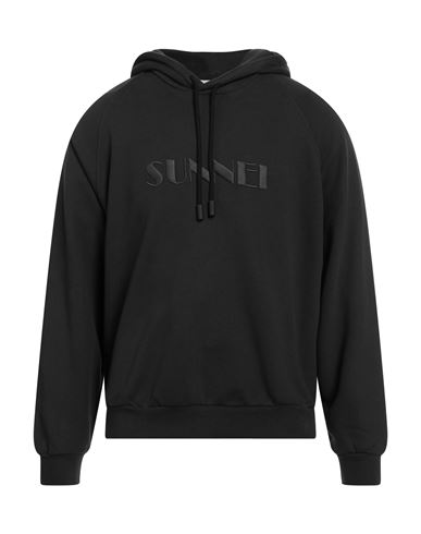 Sunnei Man Sweatshirt Black Size Xl Cotton
