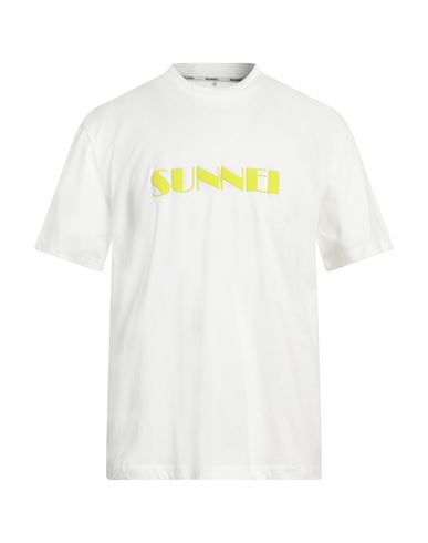 Sunnei Man T-shirt Off White Size Xl Cotton