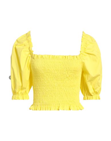 Odi Et Amo Woman Blouse Yellow Size Onesize Cotton