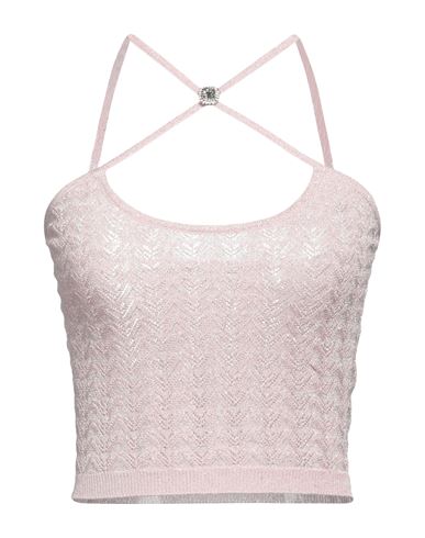 Alessandra Rich Woman Top Pink Size 4 Viscose, Polyamide, Polyester