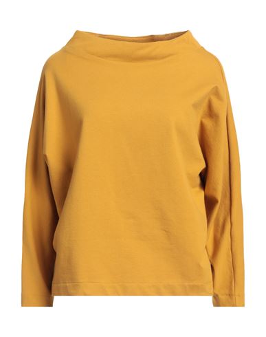 Shop Alessio Bardelle Woman Sweatshirt Ocher Size M Cotton, Elastane In Yellow