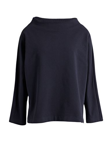 Shop Alessio Bardelle Woman Sweatshirt Midnight Blue Size M Cotton, Elastane