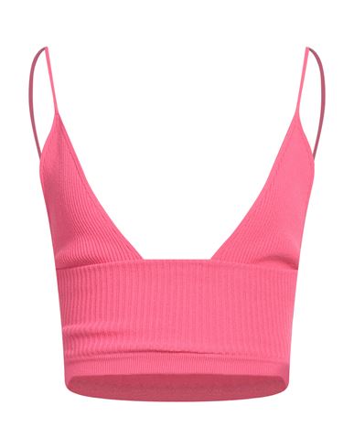 Dsquared2 Woman Top Fuchsia Size Xs Viscose, Polyester In Pink