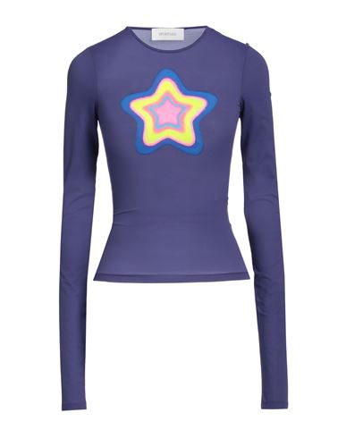 Shop Sportmax Woman T-shirt Purple Size M Polyamide, Elastane