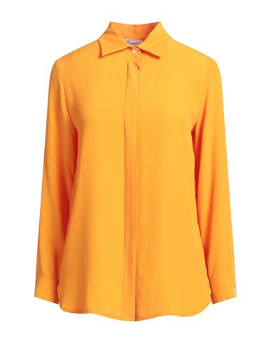 Hopper Woman Shirt Apricot Size 6 Acrylic, Silk In Orange
