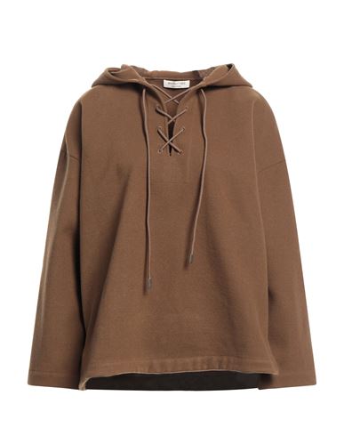 Margittes Woman Sweatshirt Brown Size 12 Polyester, Viscose, Elastane