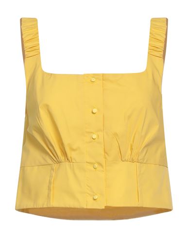 Berna Woman Top Yellow Size M Cotton