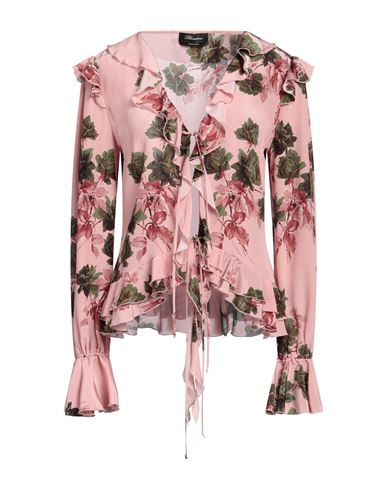 Blumarine Woman Shirt Pink Size 6 Silk