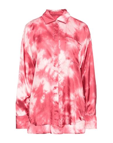 Msgm Woman Shirt Fuchsia Size 8 Viscose In Pink