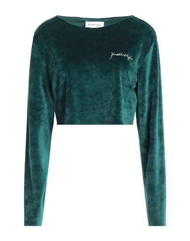 Kendall + Kylie Woman T-shirt Emerald Green Size S Polyester, Elastane