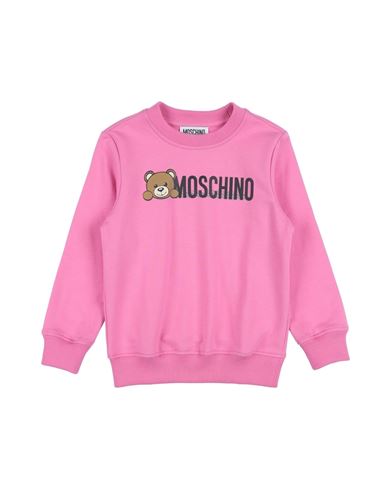 Shop Moschino Kid Toddler Sweatshirt Fuchsia Size 6 Cotton, Elastane In Pink