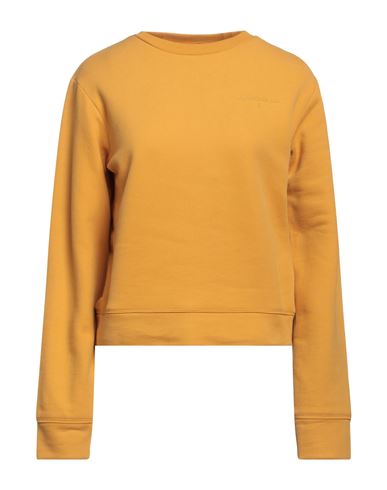 Patrizia Pepe Woman Sweatshirt Yellow Size 0 Organic Cotton