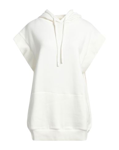 Patrizia Pepe Woman Sweatshirt Cream Size 0 Cotton, Polyester, Elastane In White