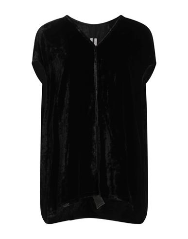 Rick Owens Woman Top Black Size 4 Viscose, Silk In Black
