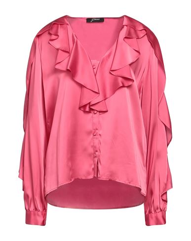 Gattinoni Woman Shirt Fuchsia Size 8 Acetate, Silk In Pink