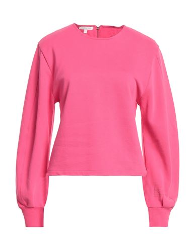 Patrizia Pepe Woman Sweatshirt Fuchsia Size 2 Cotton In Pink