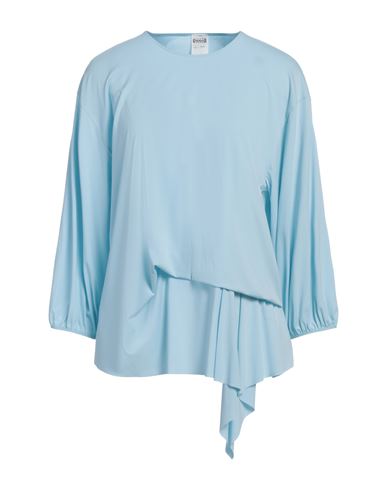 Wolford Woman T-shirt Sky Blue Size L Modal, Elastane In Blue
