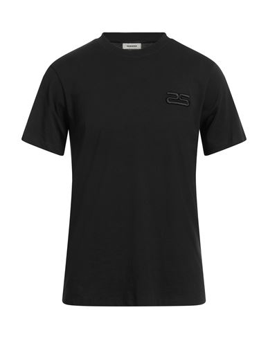 Sandro Man T-shirt Black Size M Cotton, Elastane, Polyester