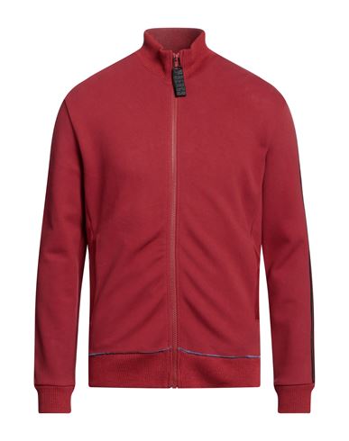 Bikkembergs Man Sweatshirt Brick Red Size S Cotton, Elastane