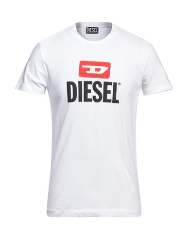 Diesel Man T-shirt White Size 3xl Cotton