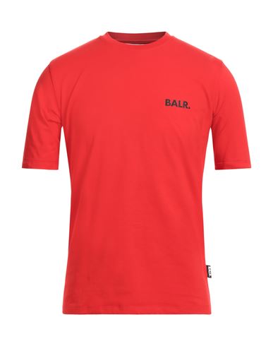 Balr. Man T-shirt Red Size M Cotton, Elastane