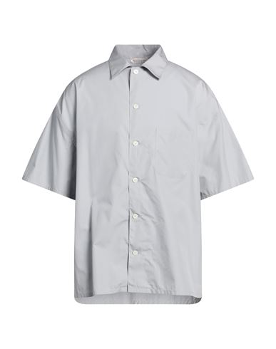 Shop Alexander Mcqueen Man Shirt Light Grey Size 16 ½ Cotton