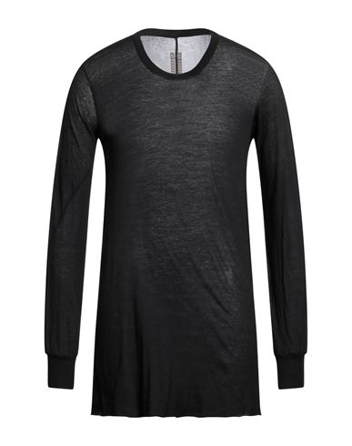 Rick Owens Man T-shirt Black Size S Viscose, Silk