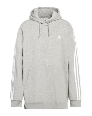 Adidas Originals Man Sweatshirt Light Grey Size Xs Cotton, Polyester