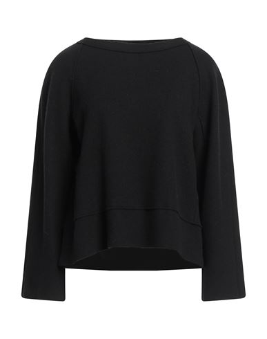 Niū Woman T-shirt Black Size Xl Virgin Wool, Polyamide