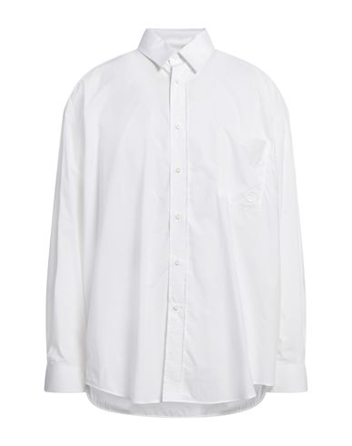 Trussardi Man Shirt White Size 15 Cotton