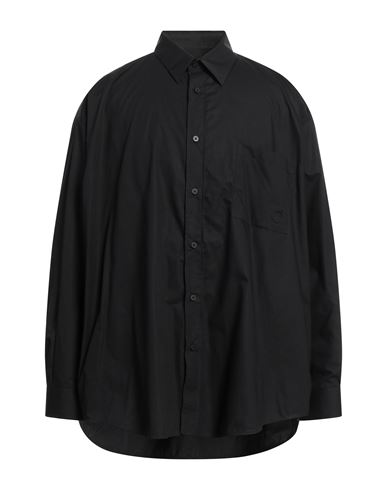 Trussardi Man Shirt Black Size 15 Cotton