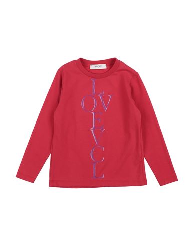 Vicolo Toddler Girl T-shirt Red Size 4 Cotton, Elastane In Red