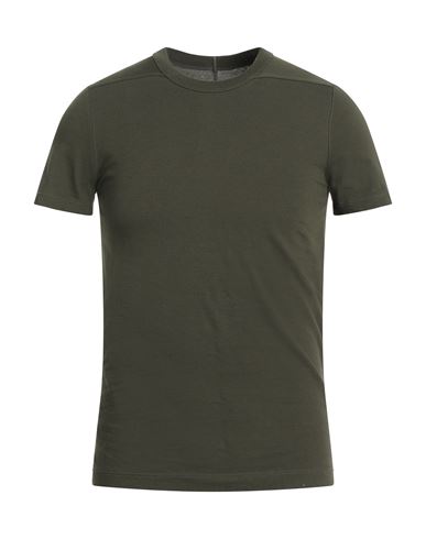 Shop Rick Owens Man T-shirt Military Green Size S Cotton