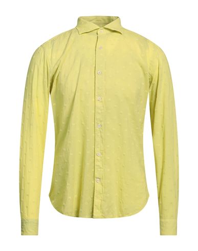 Tintoria Mattei 954 Man Shirt Acid Green Size 15 Cotton