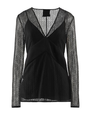 Givenchy Woman Top Black Size 6 Polyamide, Elastane, Viscose, Acetate In Black