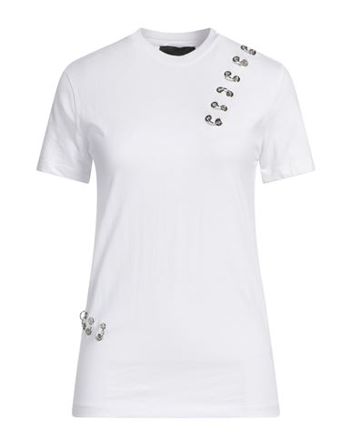 John Richmond Woman T-shirt White Size S Cotton