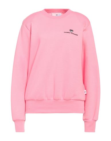 Chiara Ferragni Woman Sweatshirt Fuchsia Size Xs Polyester, Cotton, Elastane In Pink