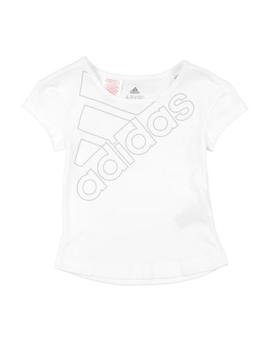 Adidas Originals Babies' Adidas Toddler Girl T-shirt White Size 5 Cotton