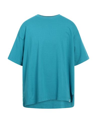 Facetasm Man T-shirt Azure Size 5 Cotton In Blue