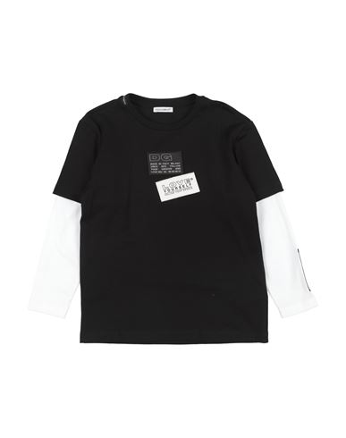 Dolce & Gabbana Babies'  Toddler Boy T-shirt Black Size 4 Cotton