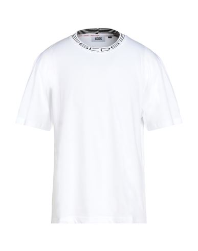 Shop Gcds Man T-shirt White Size M Cotton