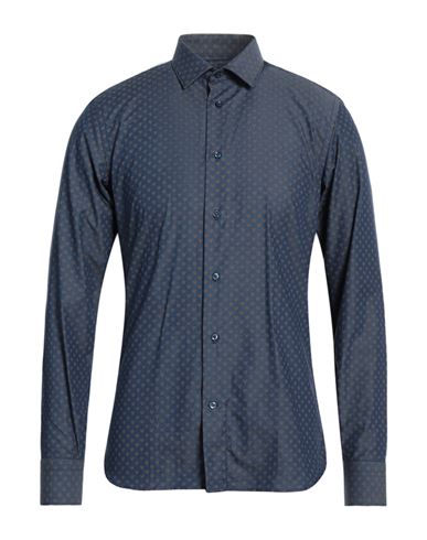 Shop Angelo Nardelli Man Shirt Blue Size 15 ¾ Cotton