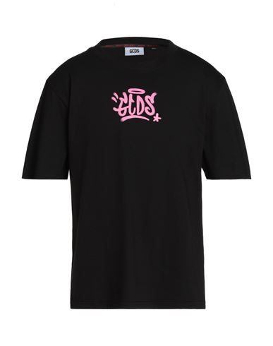 Gcds Man T-shirt Black Size Xl Cotton