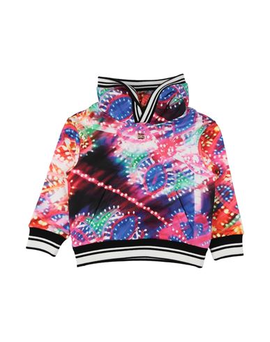 Dolce & Gabbana Newborn Boy Sweatshirt Fuchsia Size 3 Cotton, Bronze, Elastane In Pink