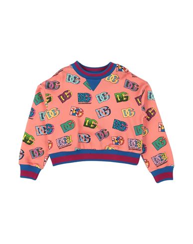 Dolce & Gabbana Babies'  Toddler Boy Sweatshirt Salmon Pink Size 7 Cotton, Elastane