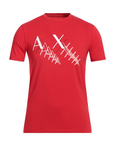 Armani Exchange Man T-shirt Red Size Xs Cotton, Elastane